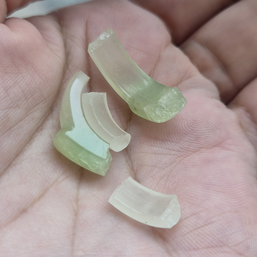 Jadeite Jade Green Ring Pieces